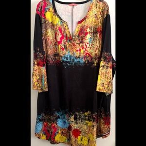 Soft, colorful & bright. Excellent cond 3/4 sleeve Mid weight Simply Aster Coll